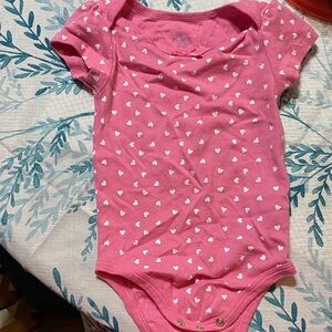 Little Wonders Pink Heart Bodysuit
